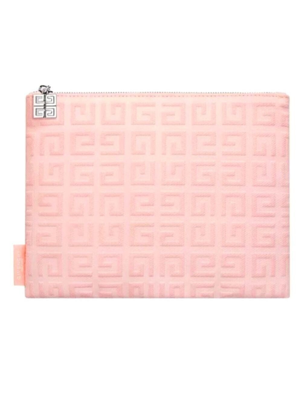Givenchy Pink Nude Small Flat Makeup Pouch Cosmetic Bag Authentic